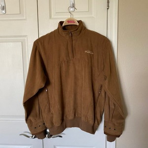 Zero Restriction ZR Jacket Golf Microsuede Outlaw Golf Course Logo 1/4 Zip Men S